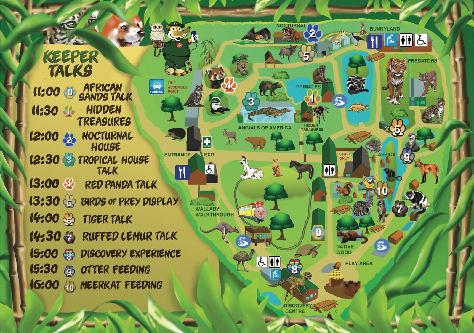 Lincolnshire Wildlife Park Map 景点| Shepreth Wildlife Park